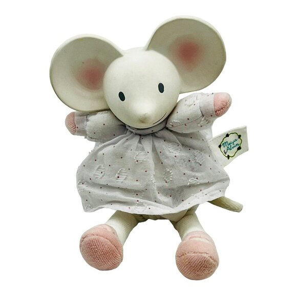 meiya & alvin Other - Meiya Alvin Mouse Plush Stuffed Toy Doll Rubber Head Eyelet Lace